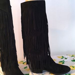 Beautiful Sam Edelman fringed boots